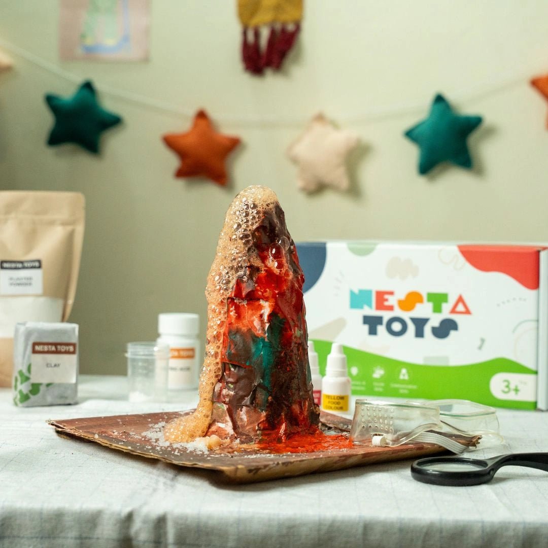 Volcano Kit – Hands - On Earth Science STEM Kit - NESTA TOYS