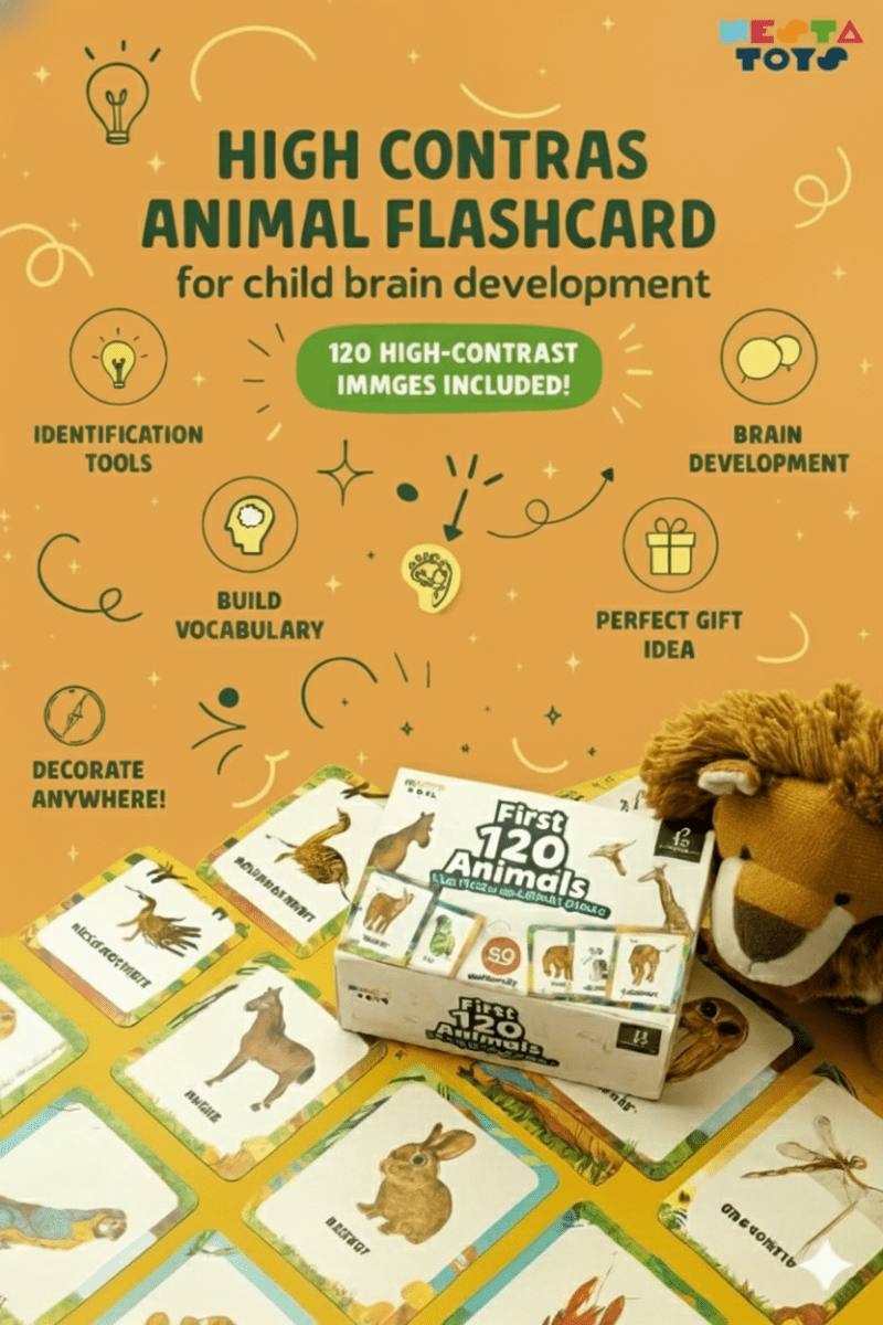Animal Flashcards (120 Pictures) - NESTA TOYS