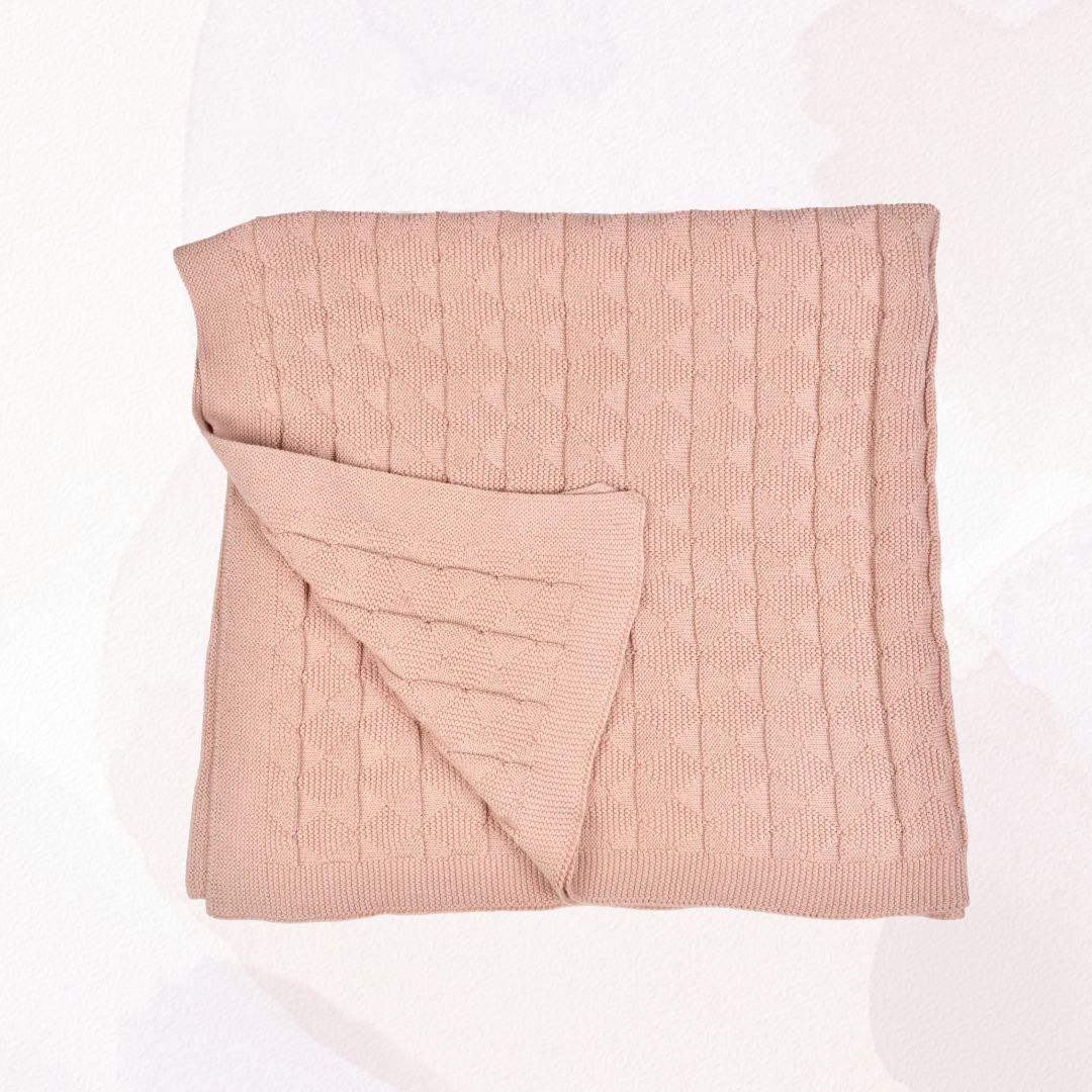 Knitted Cotton Baby Swaddle (80x100 cm) | Perfect for Baby’s Comfort - NESTA TOYS