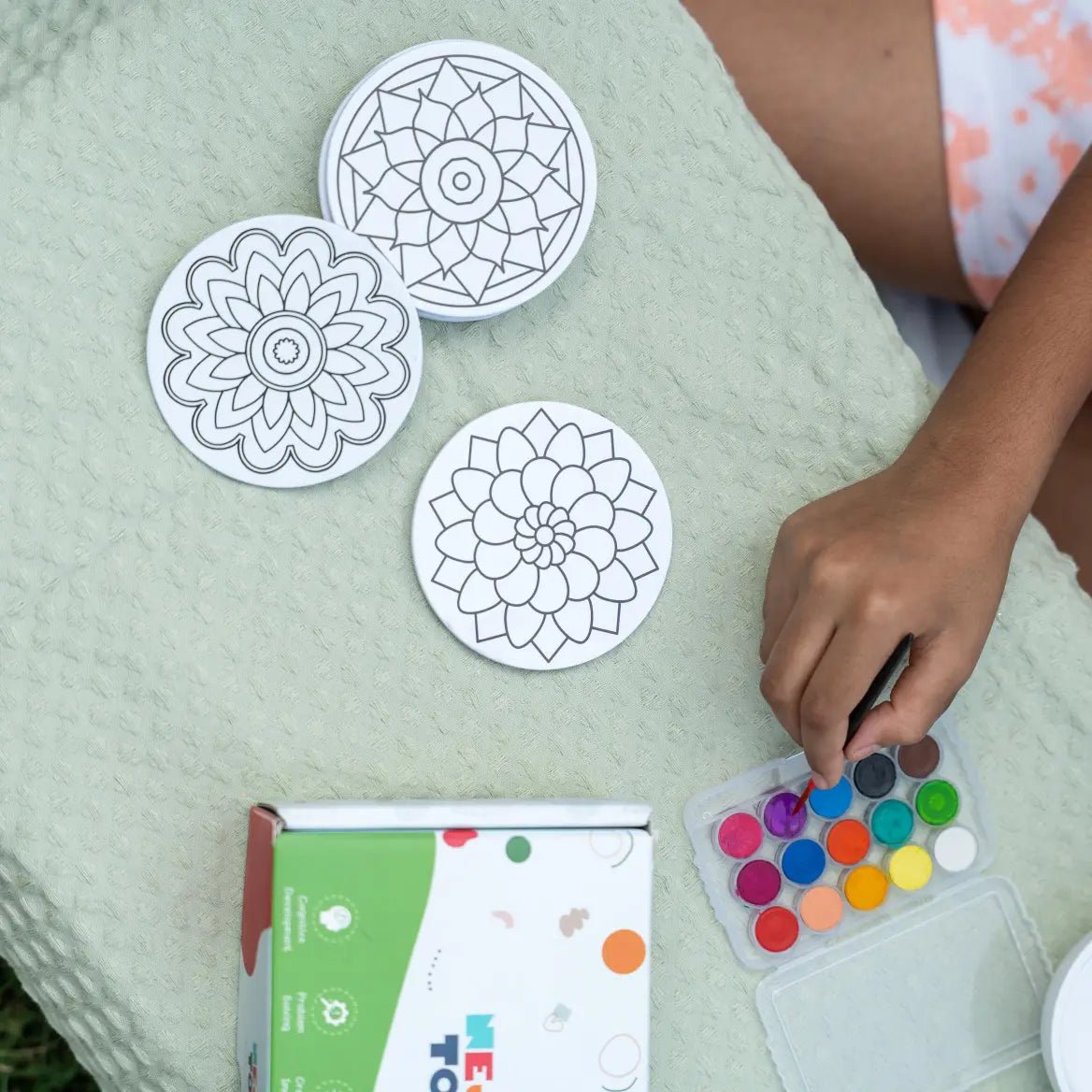 DIY Fridge Magnet - Mandala Art - NESTA TOYS