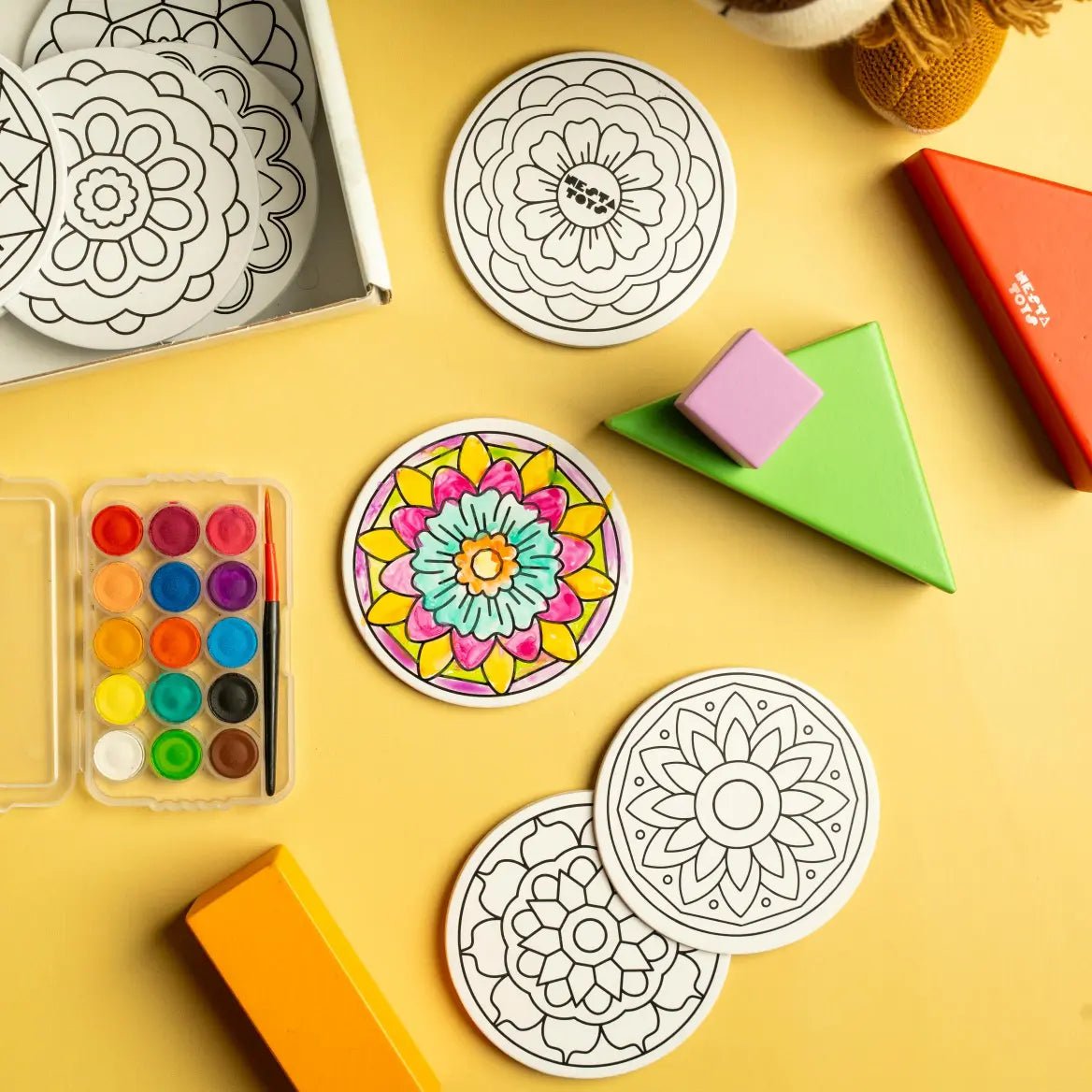 DIY Fridge Magnet - Mandala Art - NESTA TOYS