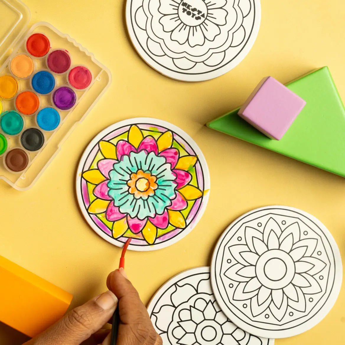 DIY Fridge Magnet - Mandala Art - NESTA TOYS