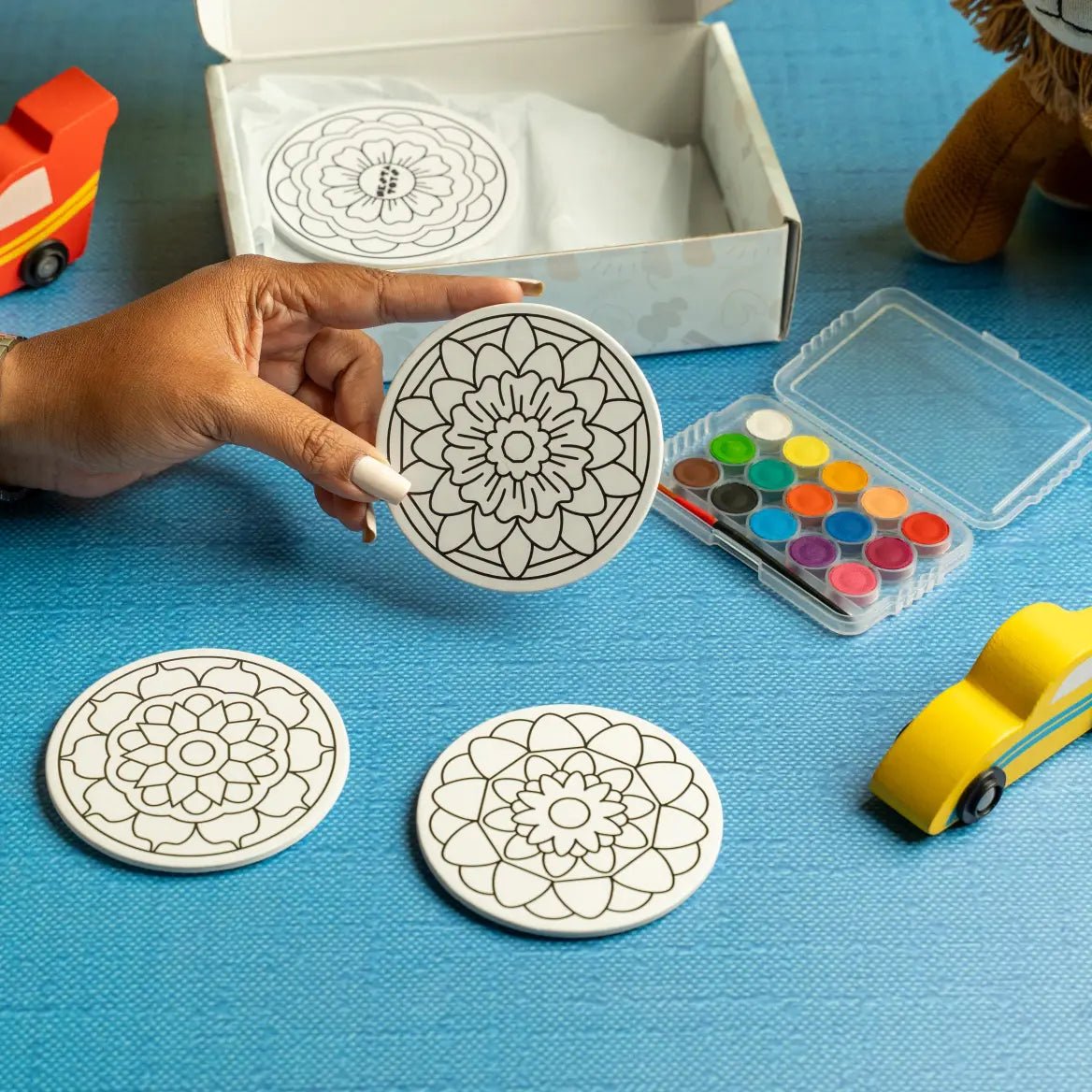 DIY Fridge Magnet - Mandala Art - NESTA TOYS