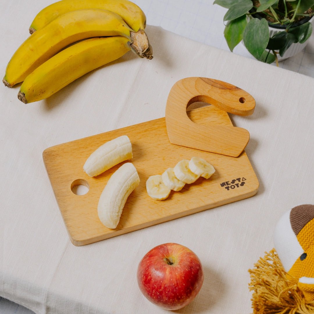 Montessori Chopping Board & Knife | Safe Cutting Tool for Kids - NESTA TOYS