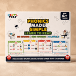 Phonics Flash Cards - Learn to Read in 20 Stages (60 cards, 490 Words) - NESTA TOYS