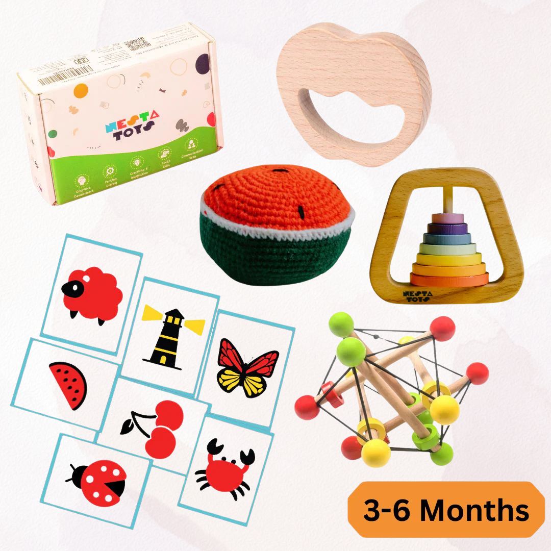 Sensory Explorer Play Kit for 3 - 6 Months Babies (Level 2) - NESTA TOYS