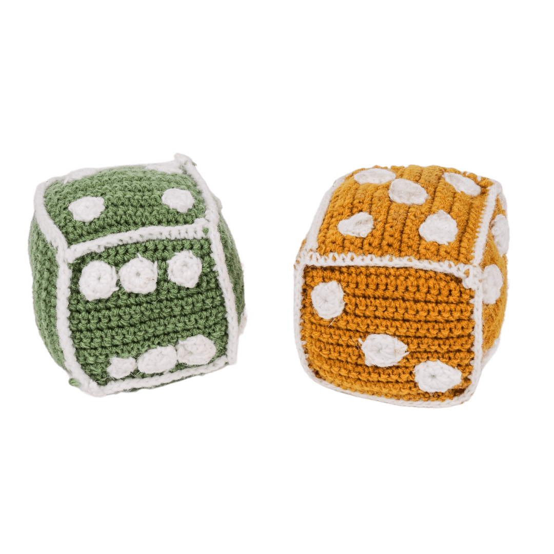 NESTA TOYS - Crochet Dice | Early Math Toy (2 Pcs) - NESTA TOYS