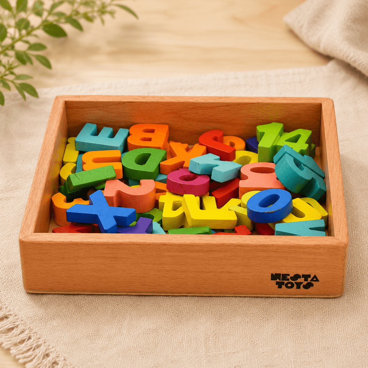 Wooden Montessori Tray | Sand Writing & Sensory Learning Toy - NESTA TOYS