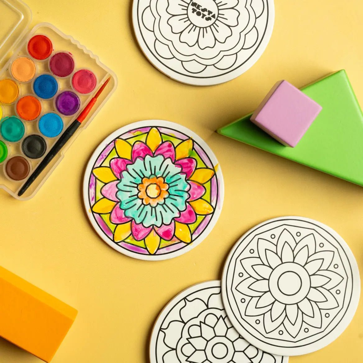DIY Fridge Magnet - Mandala Art - NESTA TOYS