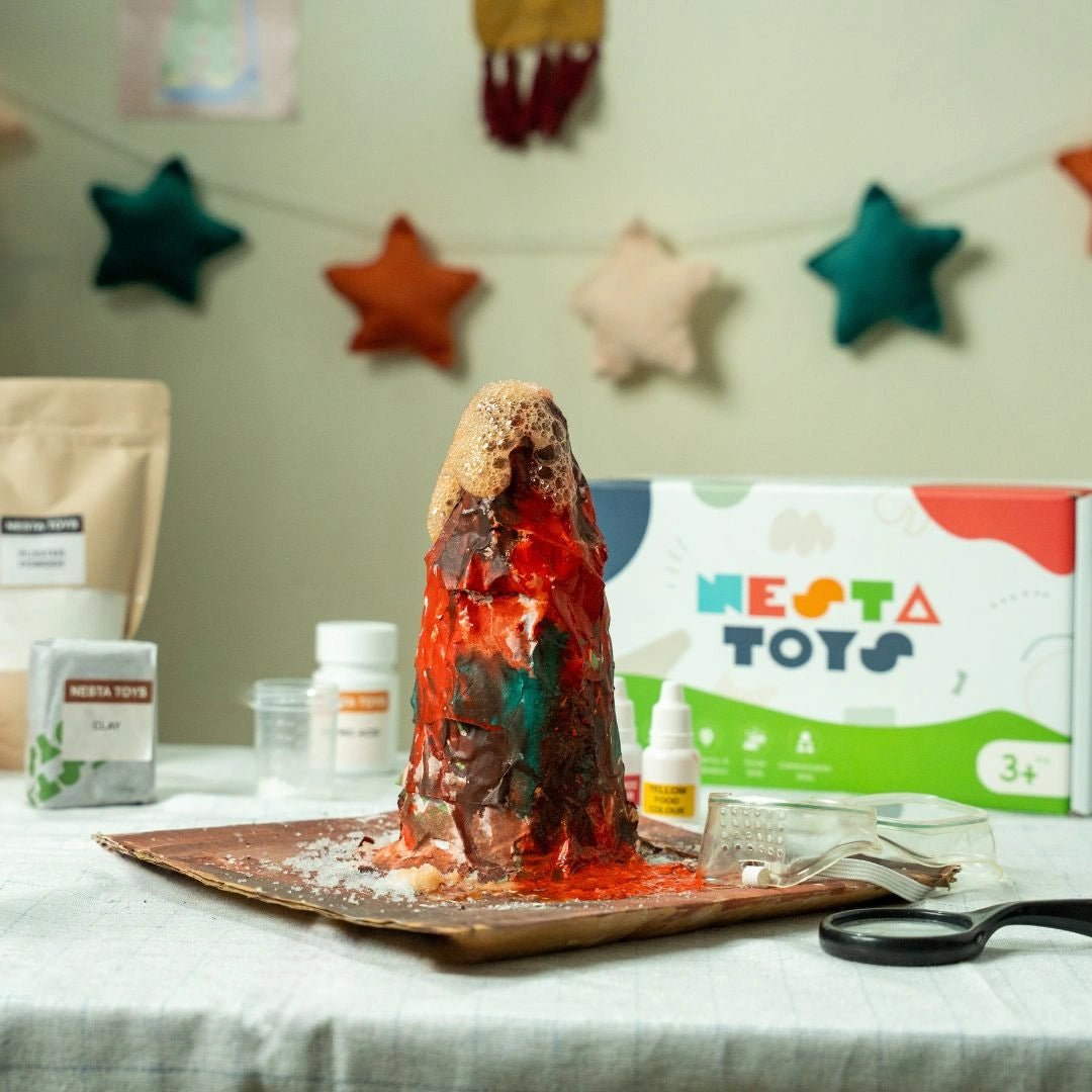 Volcano Kit – Hands - On Earth Science STEM Kit - NESTA TOYS