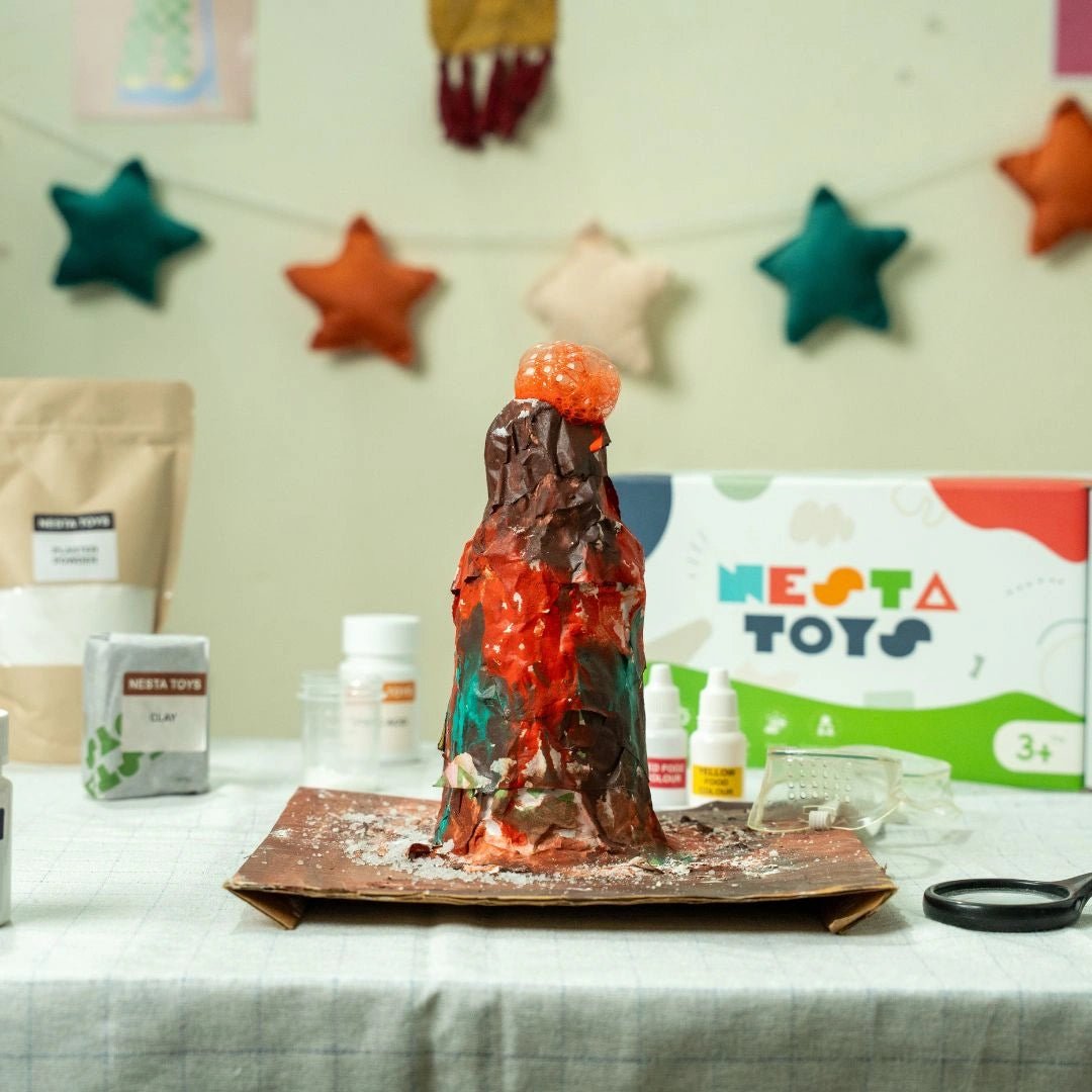 Volcano Kit – Hands - On Earth Science STEM Kit - NESTA TOYS