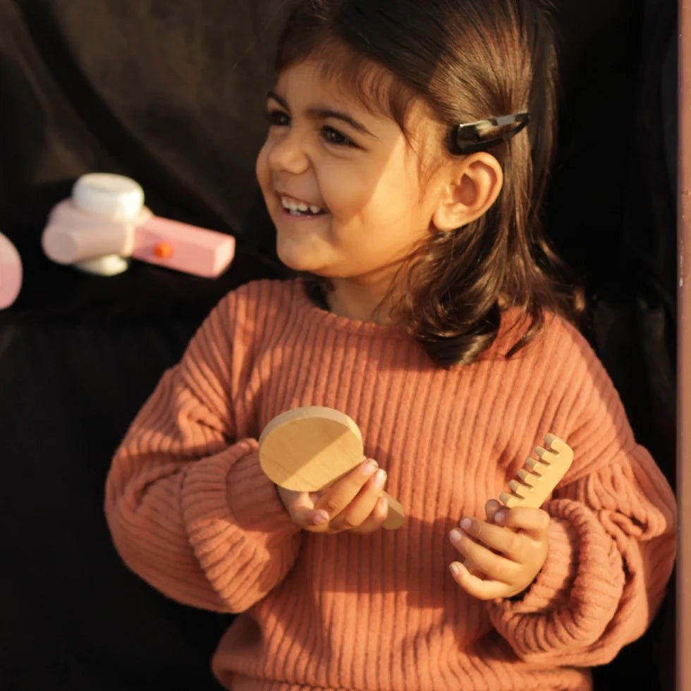 Wooden Makeup Set Toy (12 Pcs) - NESTA TOYS