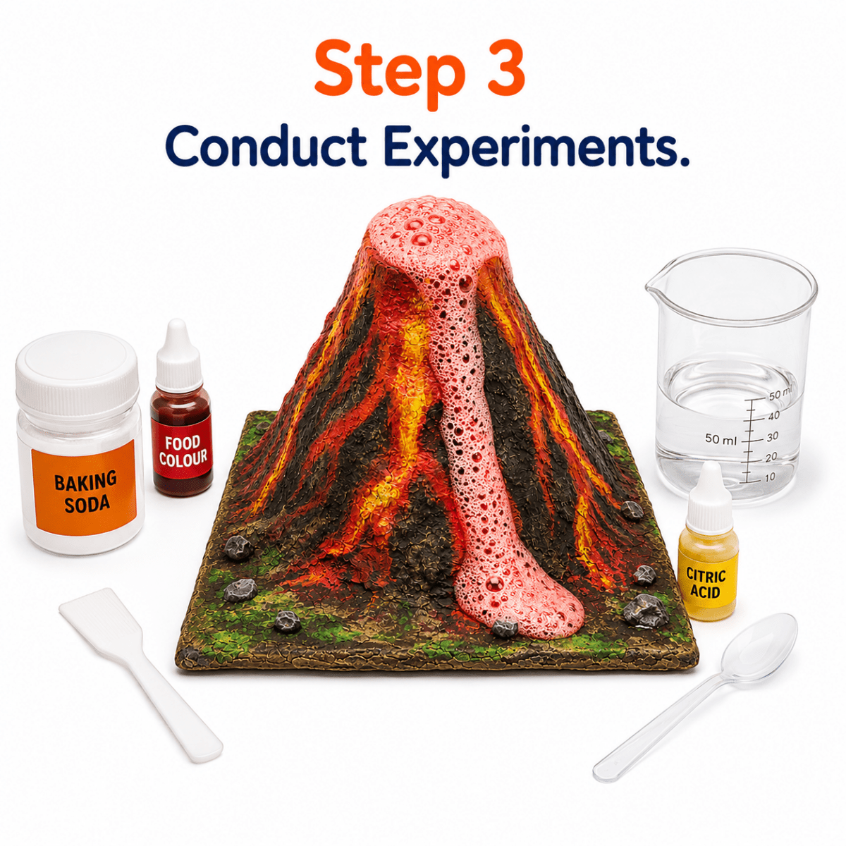 Volcano Kit – Hands-On Earth Science STEM Kit - NESTA TOYS