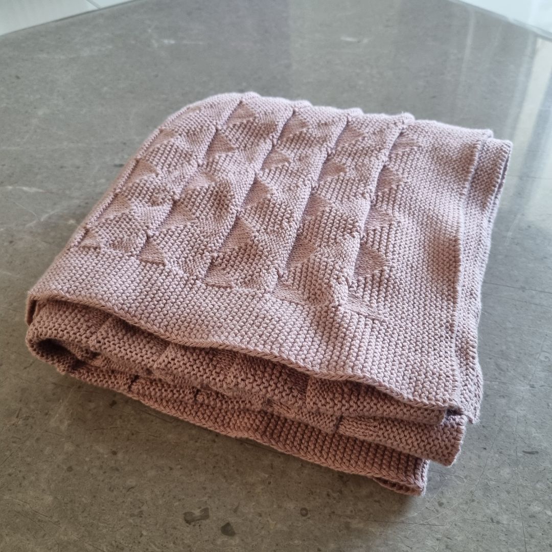 Knitted Cotton Baby Swaddle (80x100 cm) | Perfect for Baby’s Comfort - nestatoys