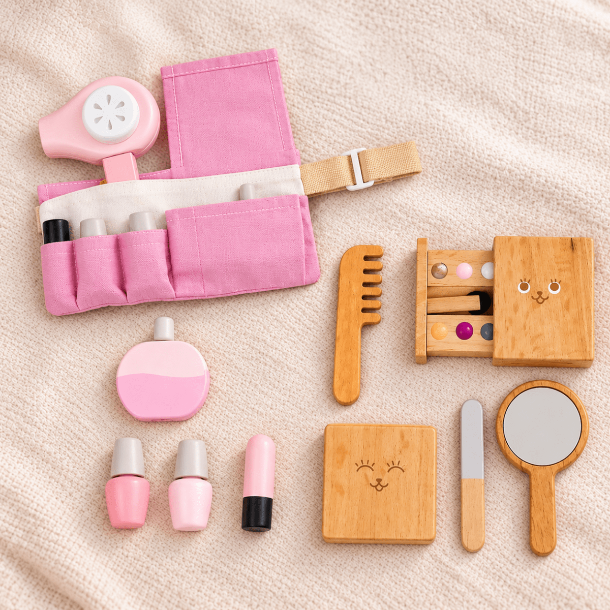 Wooden Makeup Set Toy (12 Pcs) - NESTA TOYS
