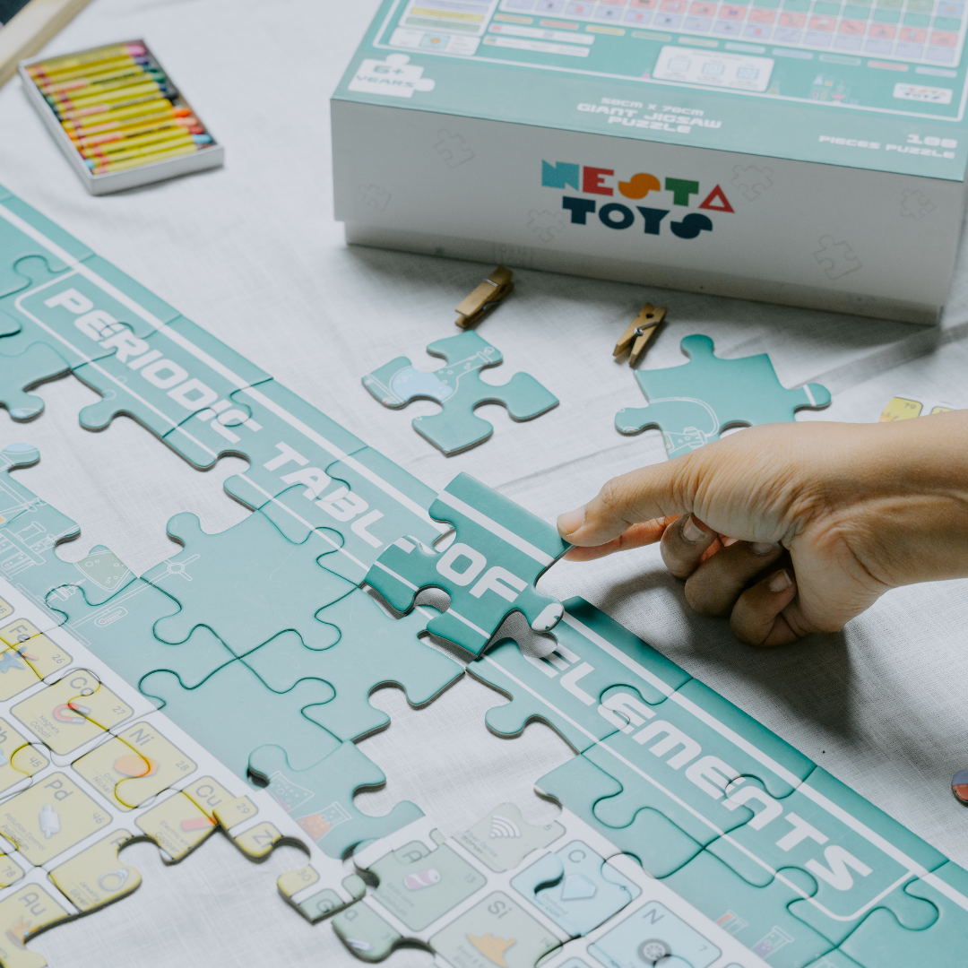 Periodic Table of Elements Jigsaw Puzzle (108 Jumbo Pieces) - nestatoys