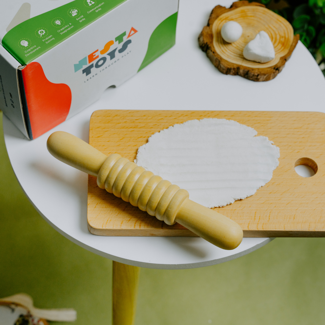 Play Dough Tool set | Rolling Pins & Knife - nestatoys