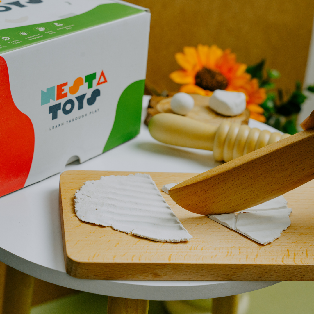 Play Dough Tool set | Rolling Pins & Knife - nestatoys