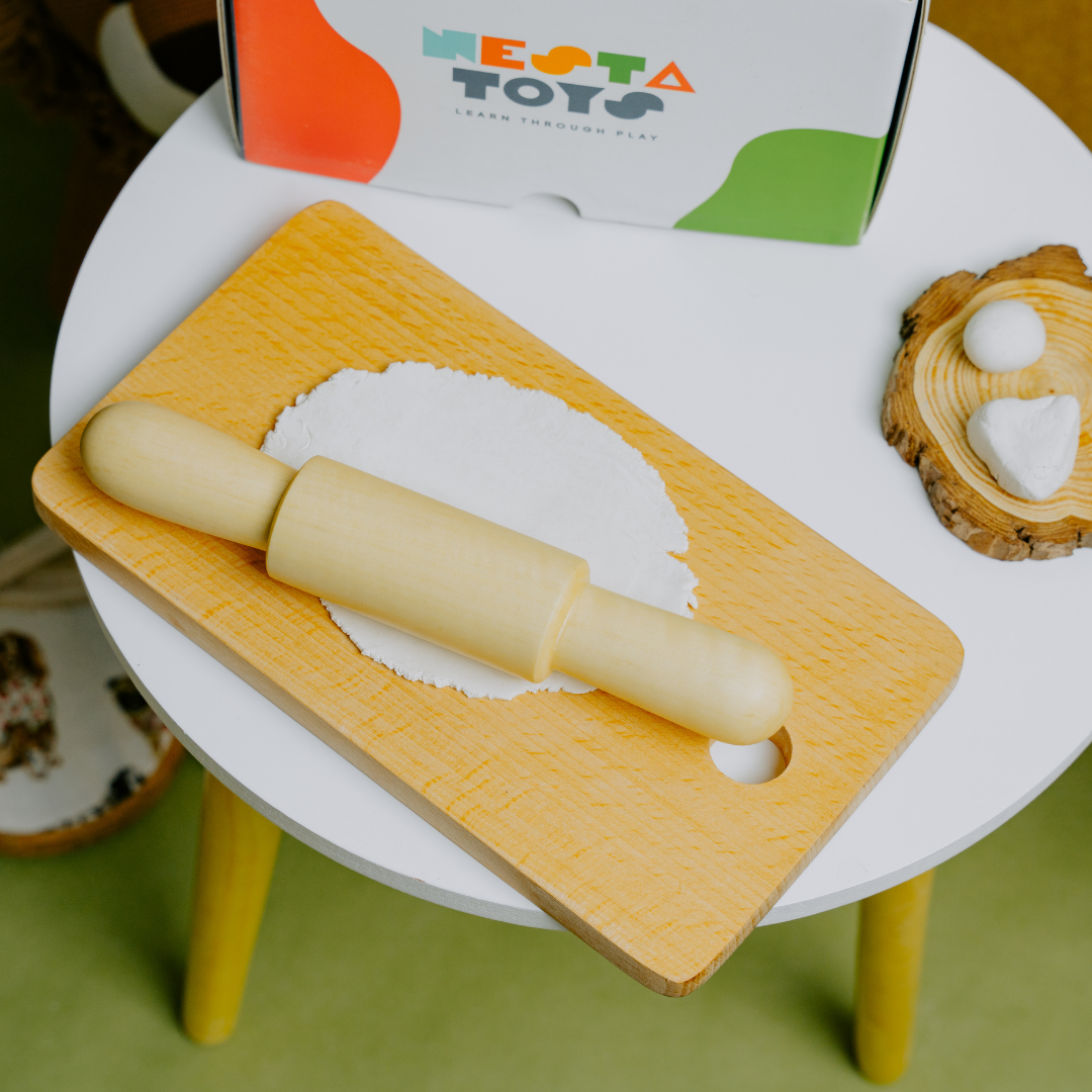 Play Dough Tool set | Rolling Pins & Knife - nestatoys