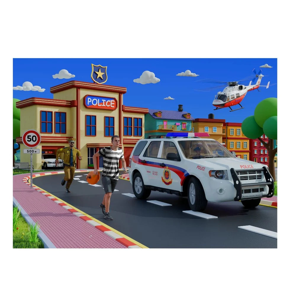 4 in 1 Jigsaw Puzzle - Emergency Vehicles (9 Pcs - 20 Pcs) - nestatoys