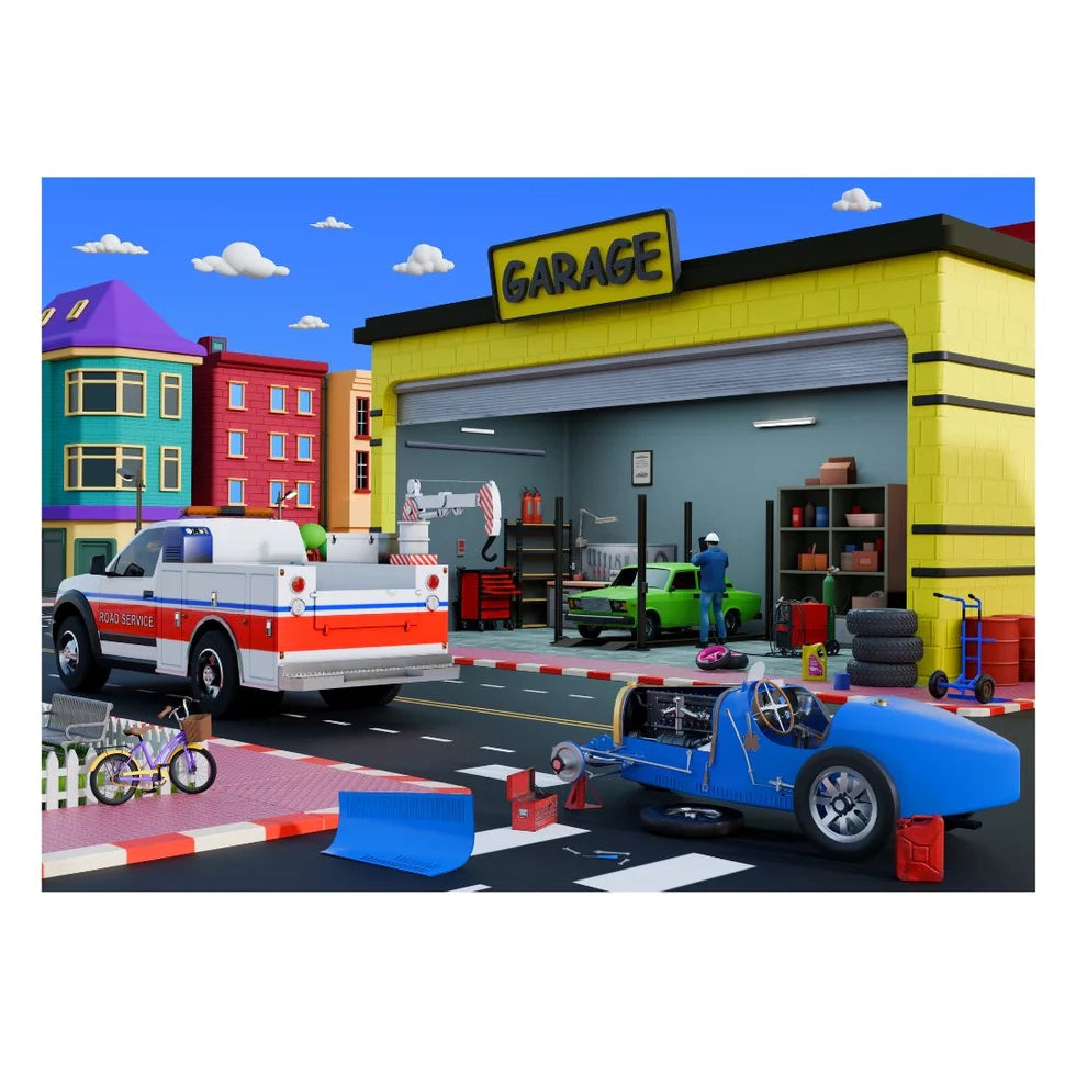 4 in 1 Jigsaw Puzzle - Emergency Vehicles (9 Pcs - 20 Pcs) - nestatoys