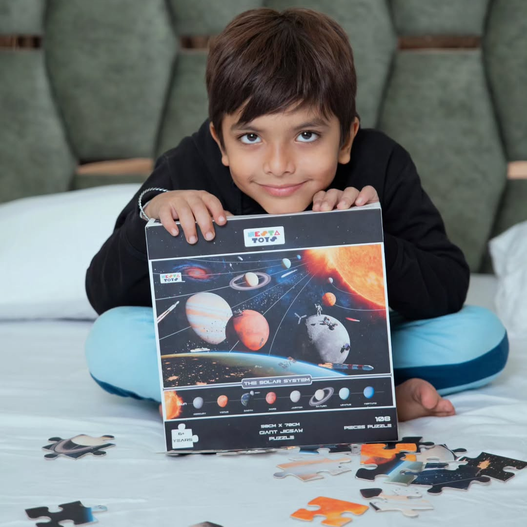 Solar System Jigsaw Puzzle (108 Jumbo Pieces) - nestatoys