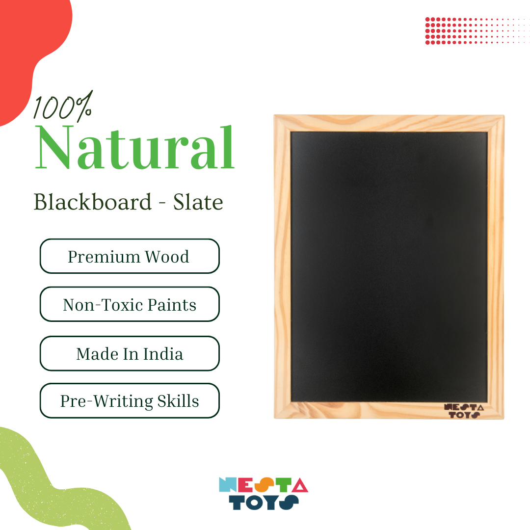 Double Sided Blackboard Slate | Pre-writing Toys for Kids - nestatoys