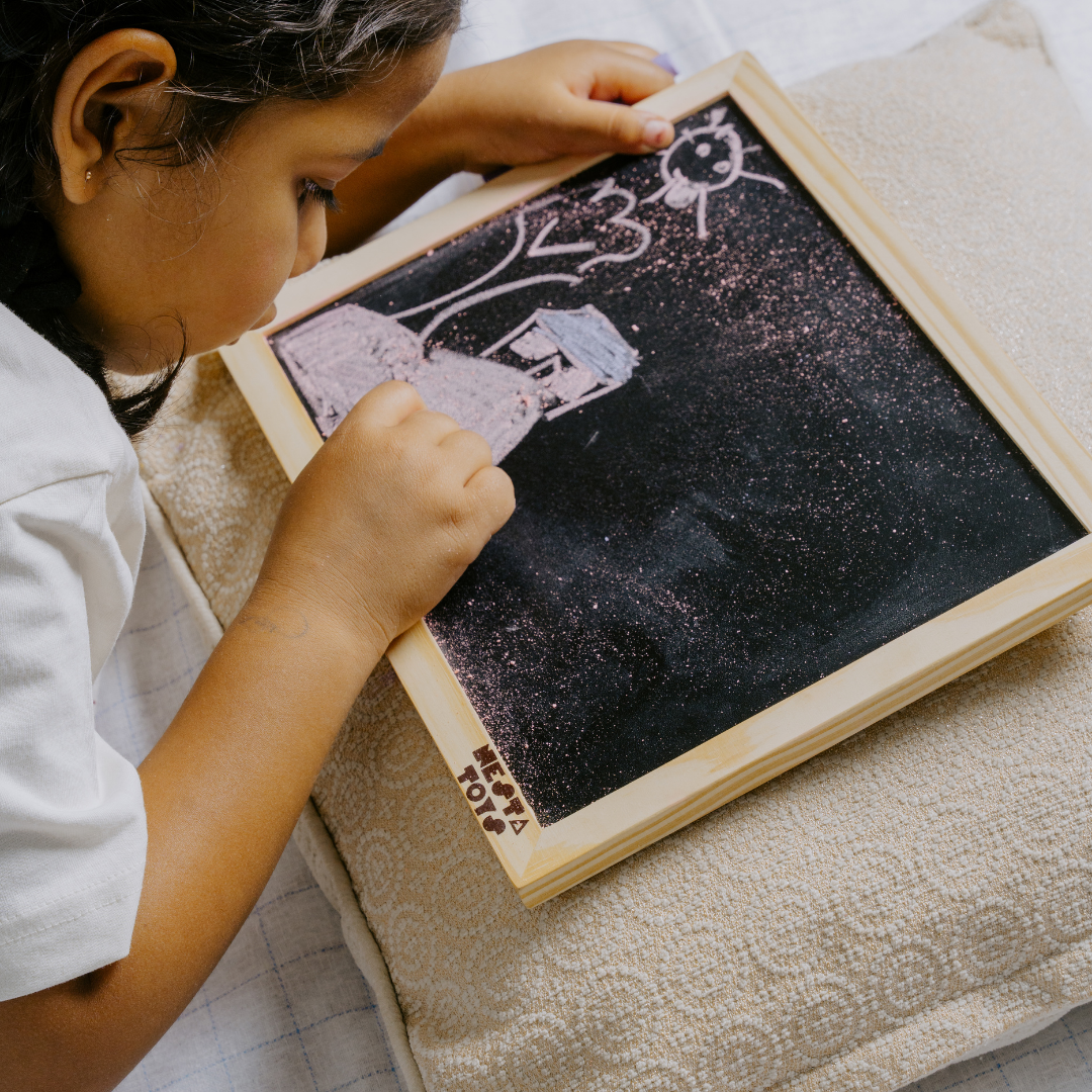 Double Sided Blackboard Slate | Pre-writing Toys for Kids - nestatoys