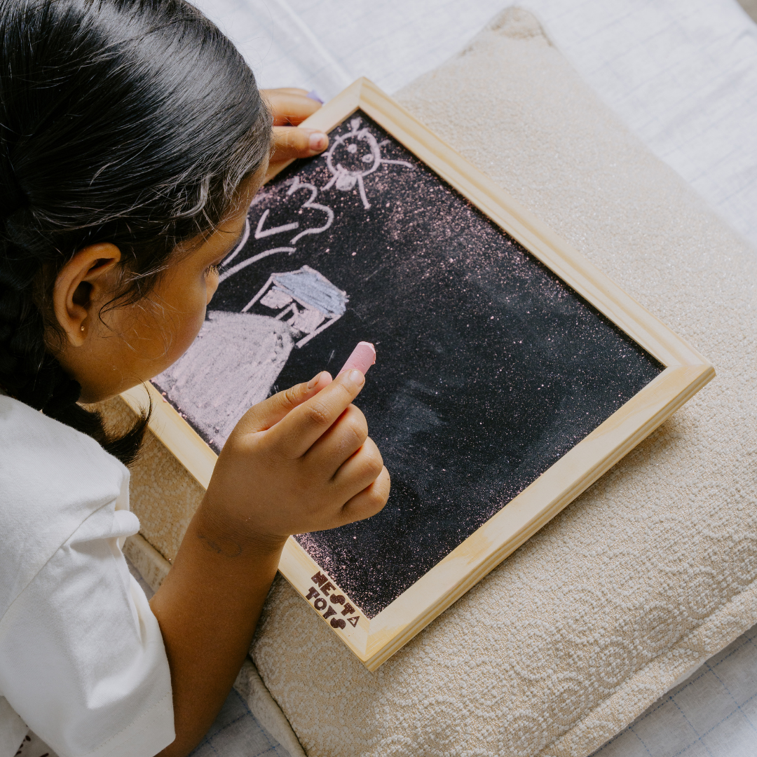 Double Sided Blackboard Slate | Pre-writing Toys for Kids - nestatoys