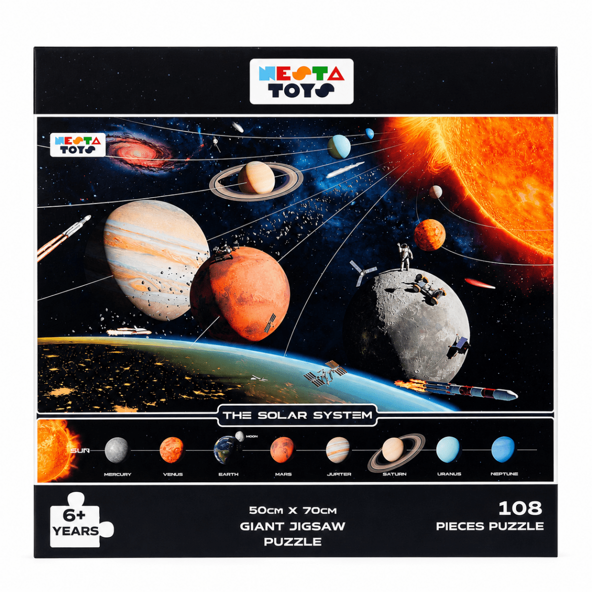 Solar System Jigsaw Puzzle (108 Jumbo Pieces) - NESTA TOYS