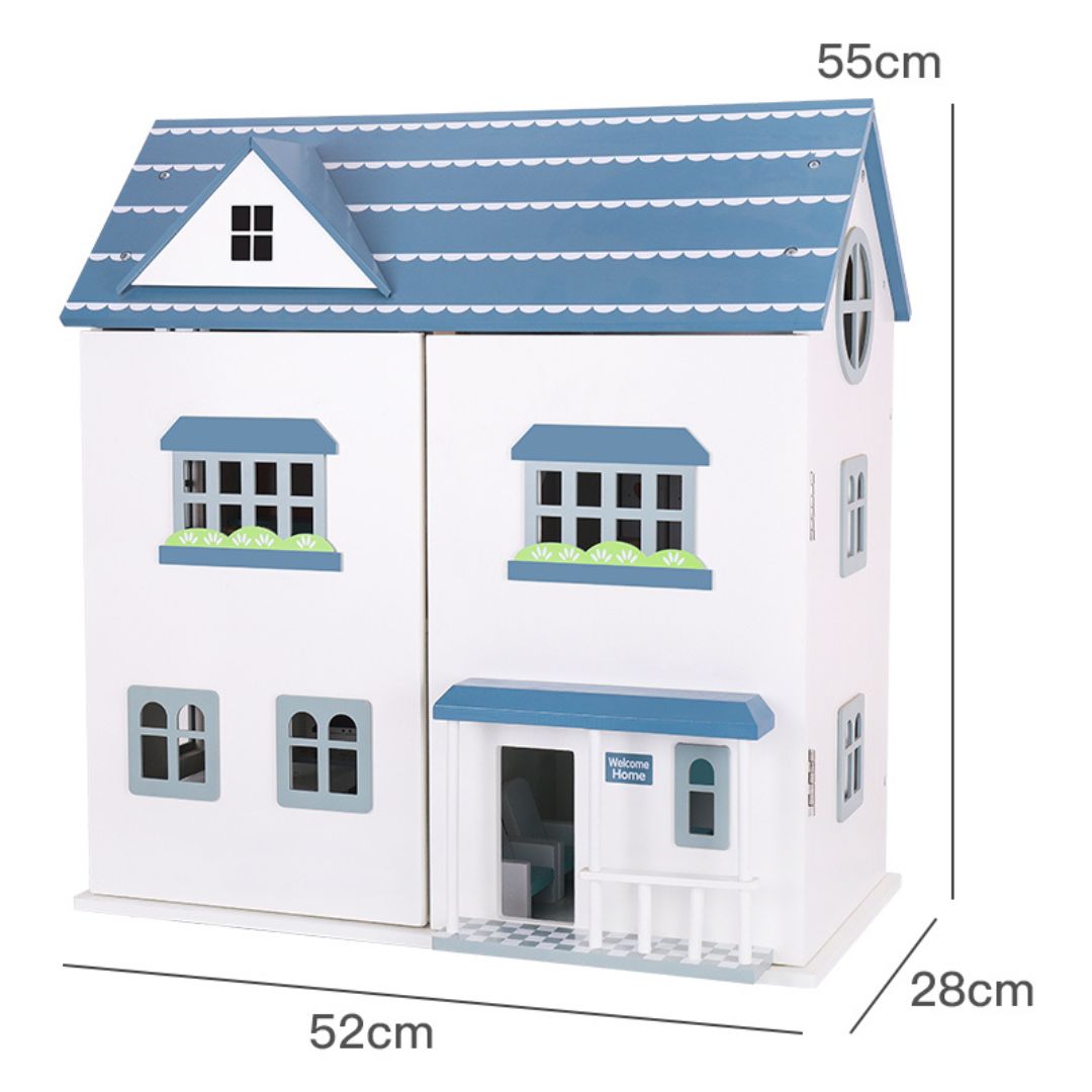 Wooden Dollhouse Toy - nestatoys