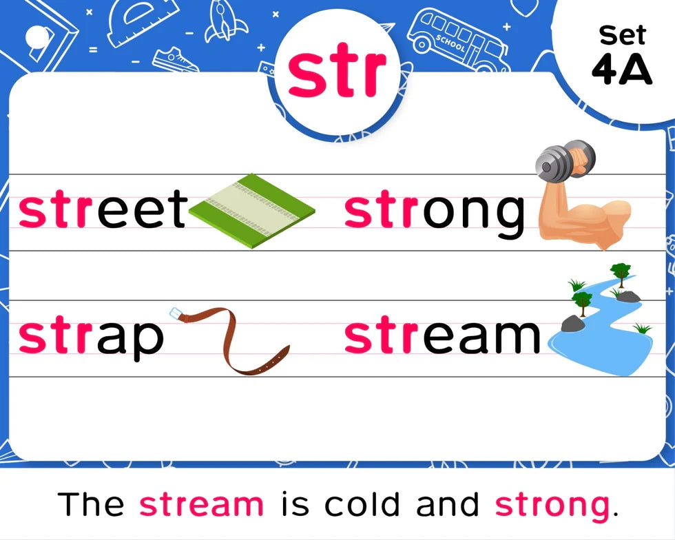 Phonics Flash Cards - Learn to Read in 20 Stages (60 cards, 490 Words) - nestatoys