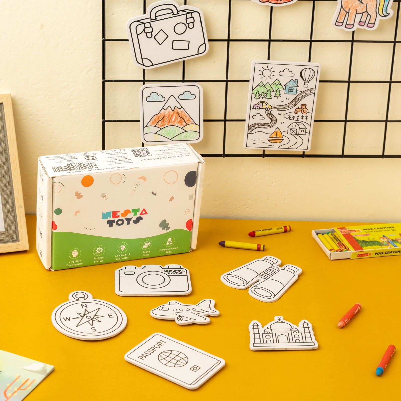 DIY Fridge Magnet - World Explorer