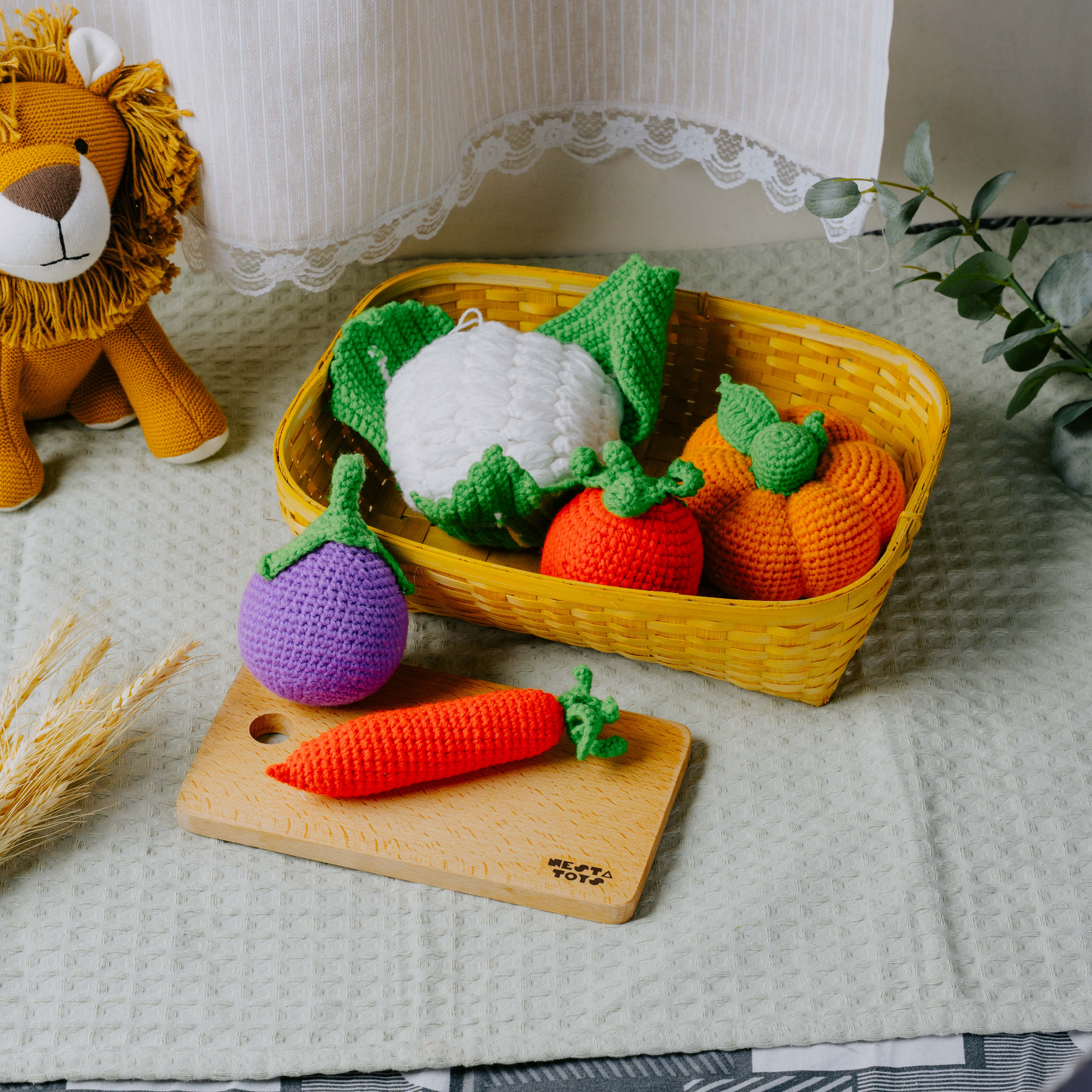 Crochet Vegetable Toys | Play Food for Kids - nestatoys