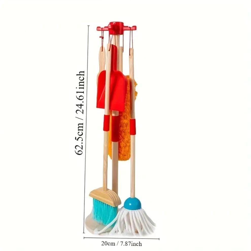Wooden Cleaning Set Toy (6 Pcs) - nestatoys
