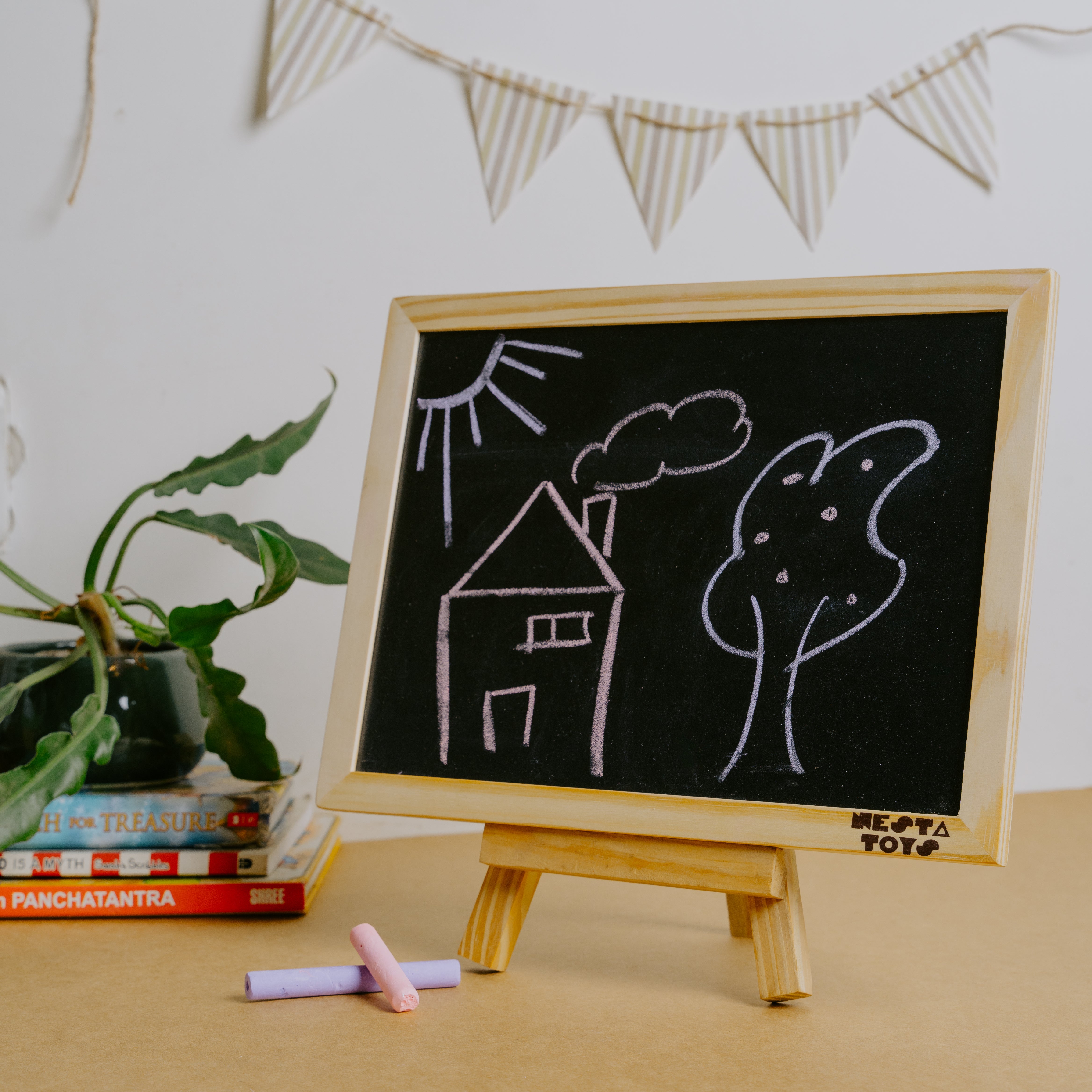 Double Sided Blackboard Slate | Pre-writing Toys for Kids - nestatoys