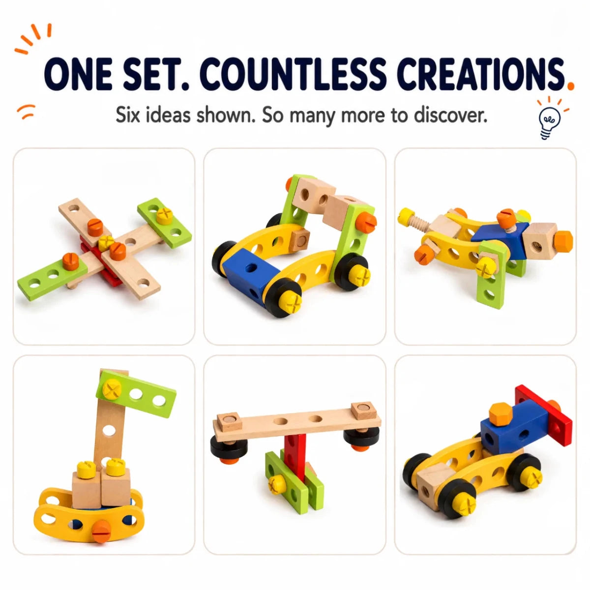 Wooden Tool Kit Without Box (39 Pcs) - NESTA TOYS