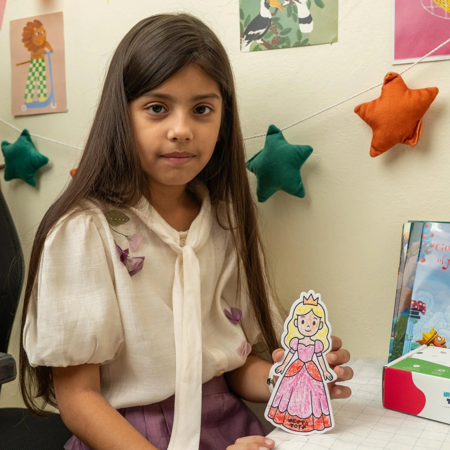 DIY Fairy Tale magnets made from recycled paper with strong magnets