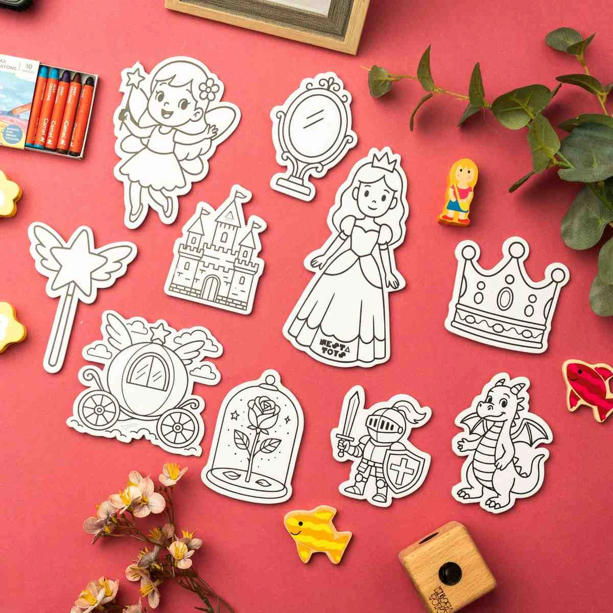 NESTA TOYS - DIY Unicorn Fairy Tale Magnets for Girls & Boys 