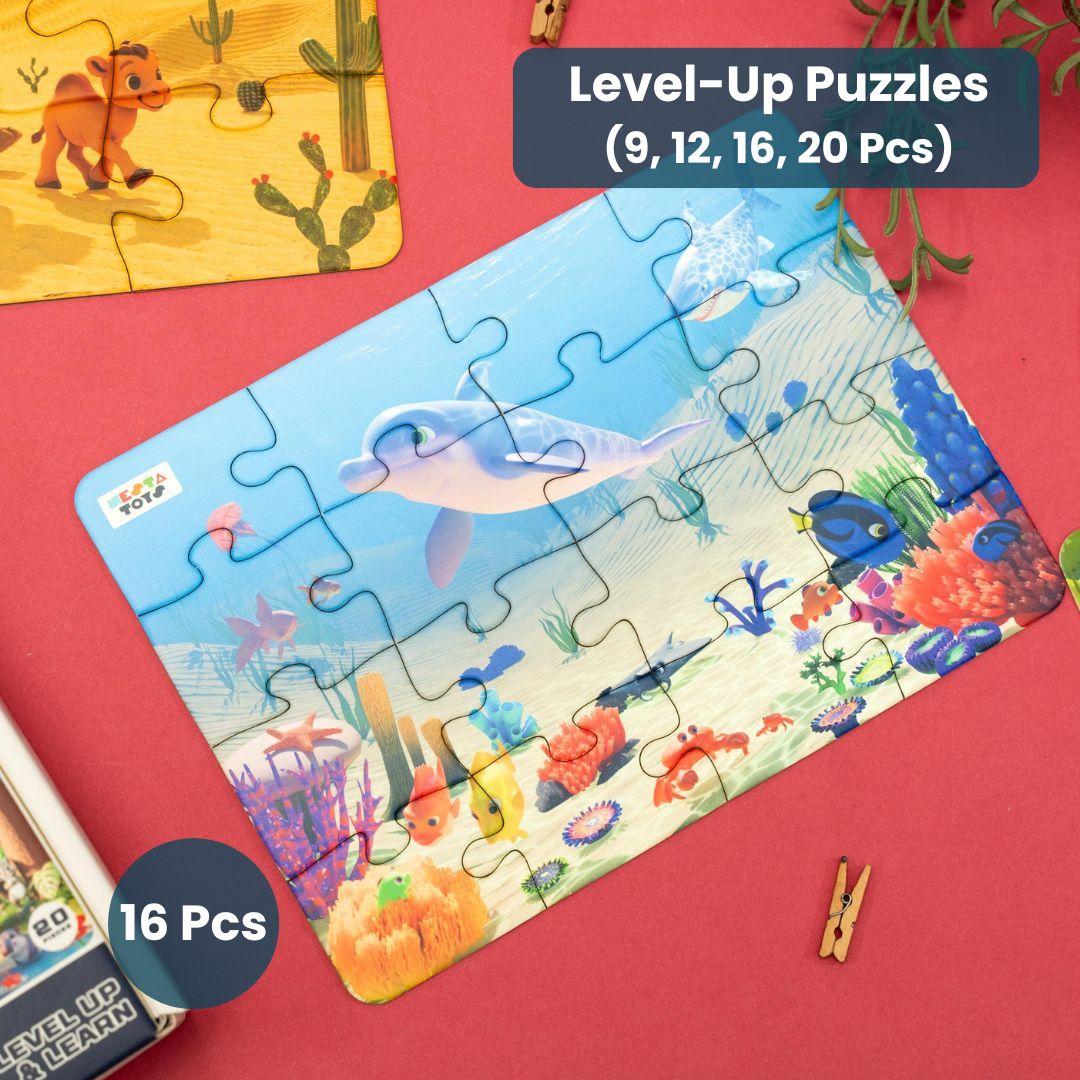 Educational STEM Habitat puzzle for boys and girls aged 2 to 6 years