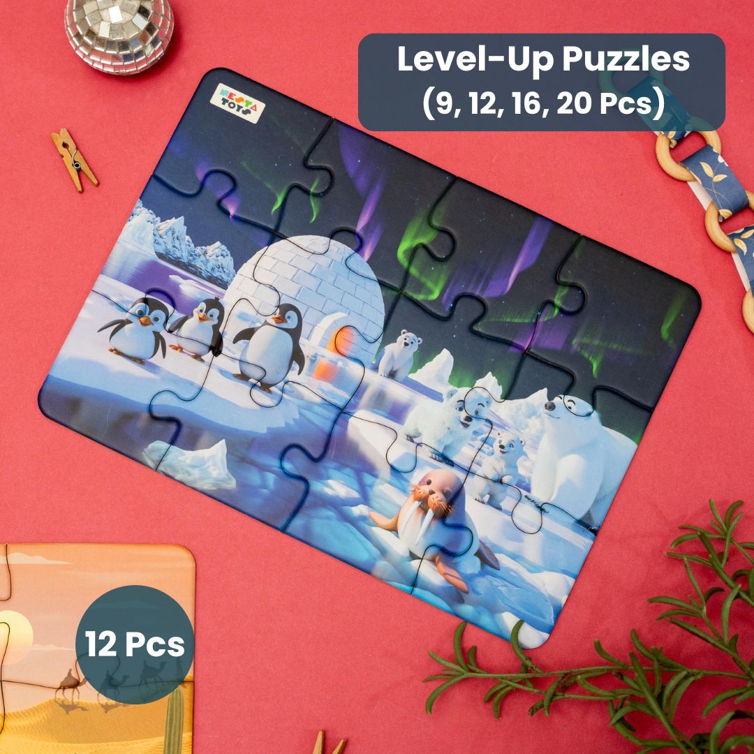 Educational STEM Habitat puzzle for boys and girls aged 2 to 6 years