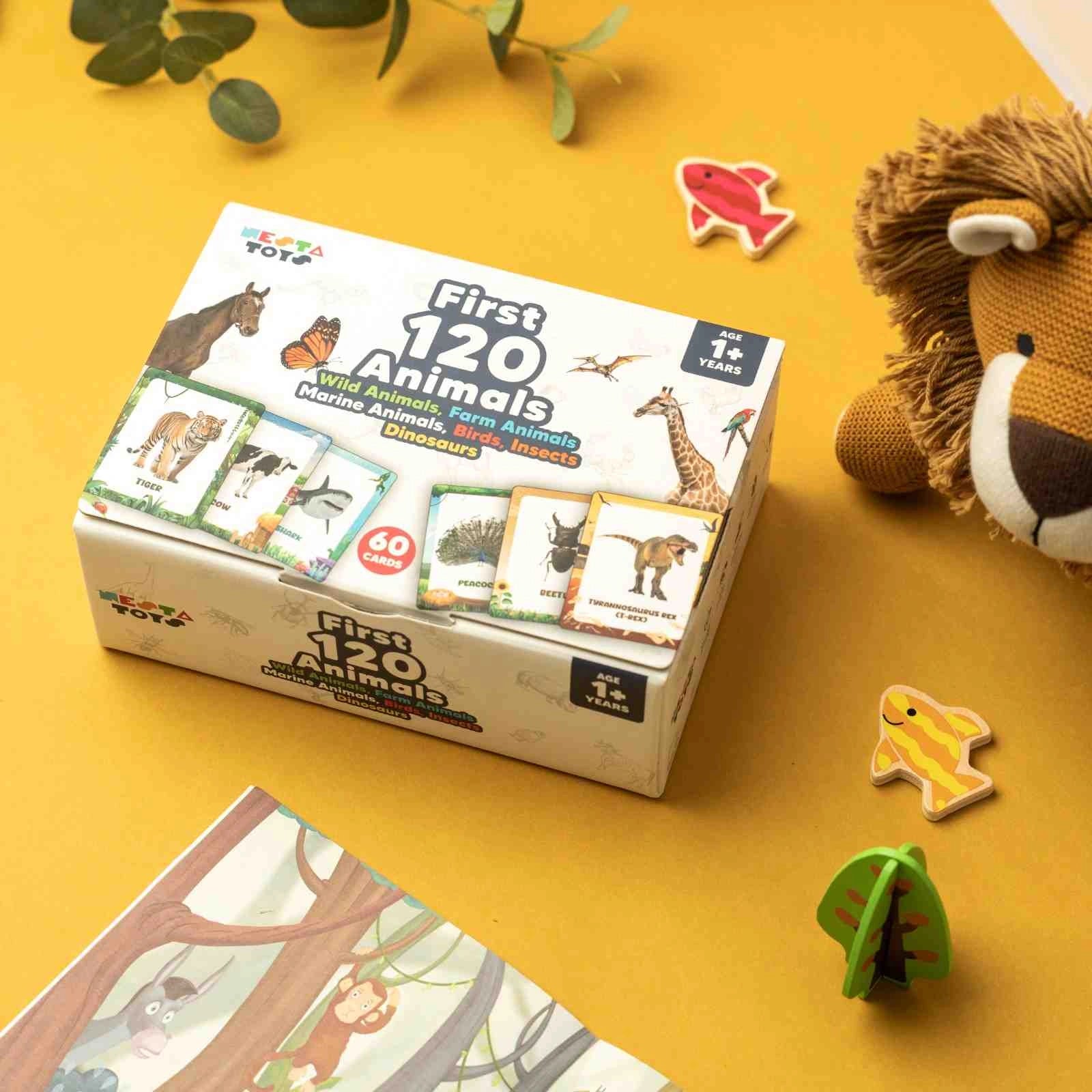 NESTA TOYS - Large Flash Cards for Toddlers (Thick & Sturdy) 