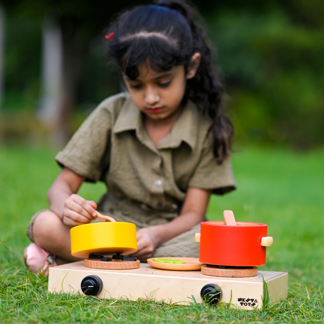 Wooden Gas Stove Toy - nestatoys