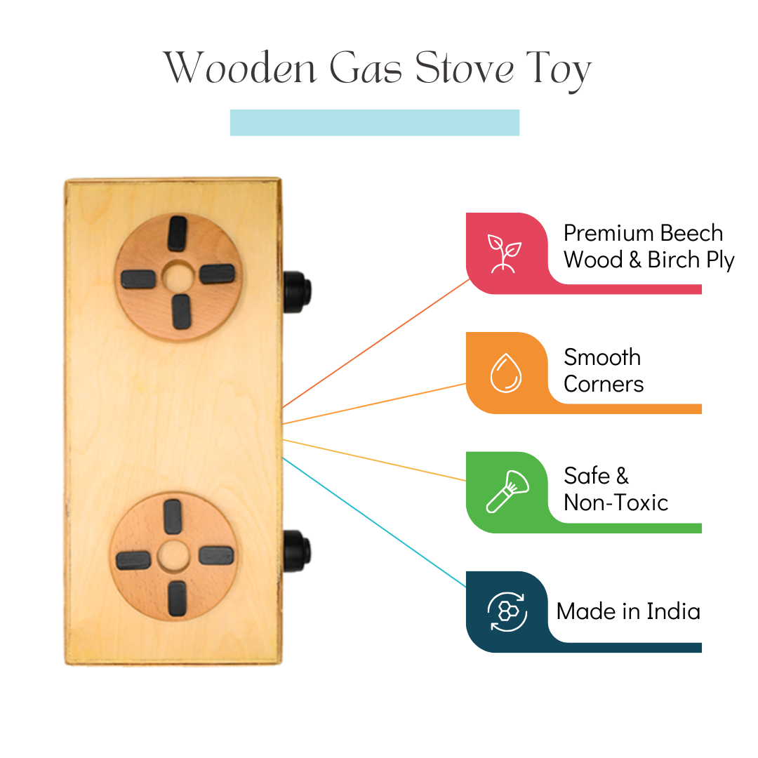 Wooden Gas Stove Toy - nestatoys